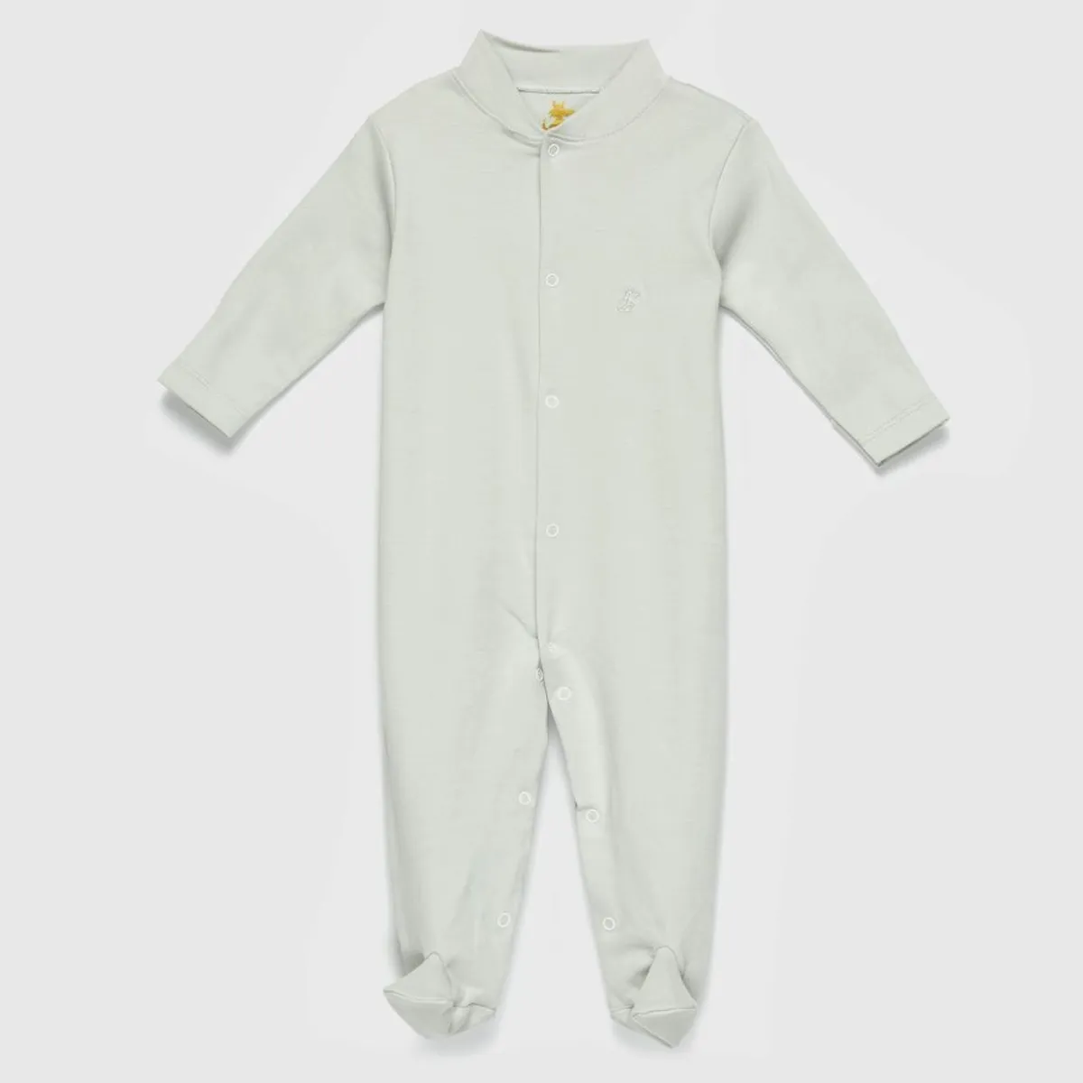 COYOTE KIDS - Enterito gris bordado algodón peruano - Gris