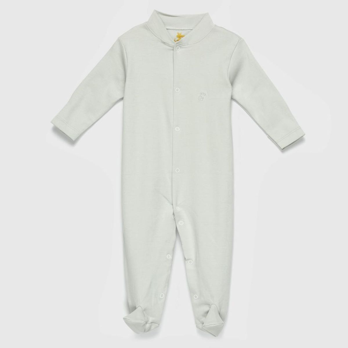 COYOTE KIDS - Enterito gris bordado algodón peruano - Gris