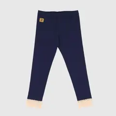 COYOTE KIDS - Calza azul encaje algodón peruano - Azul