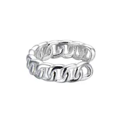 ANDREA COGGIOLA JOYAS - Aro Ear Cuff Grumet Plata Fina 925