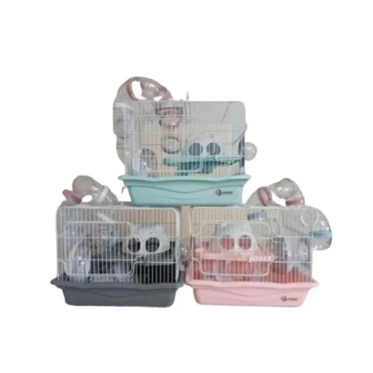 GENERICO - Jaula Hamsters 2 Pisos Transportadora Surtidos
