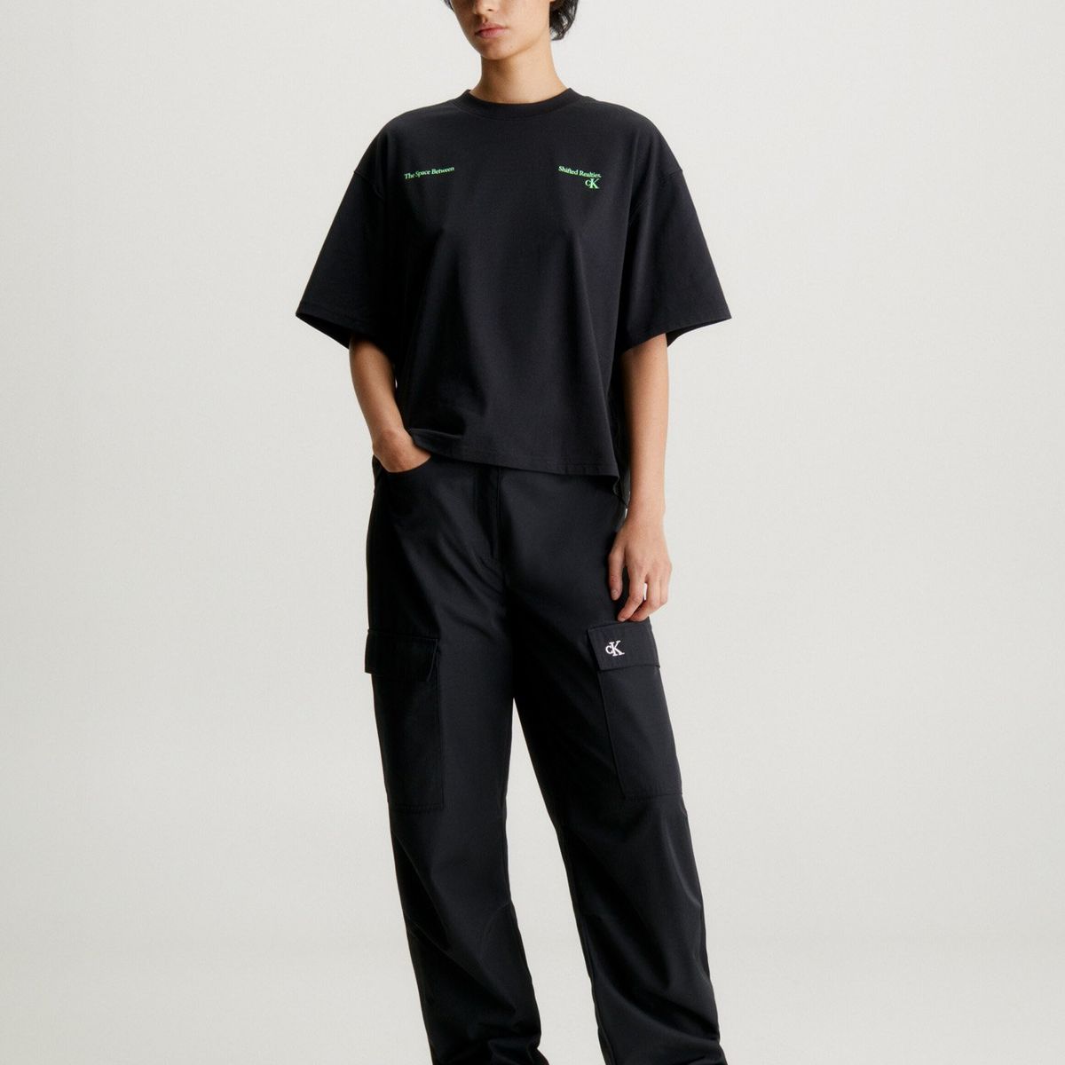 CALVIN KLEIN - Polera Hyper Real Landscape Negro Calvin Klein