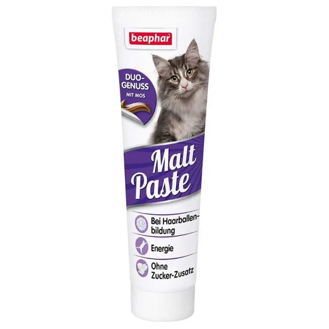 BEAPHAR - Pasta de Malta Beaphar Evita Bolas de Pelo para Gatos 100gr