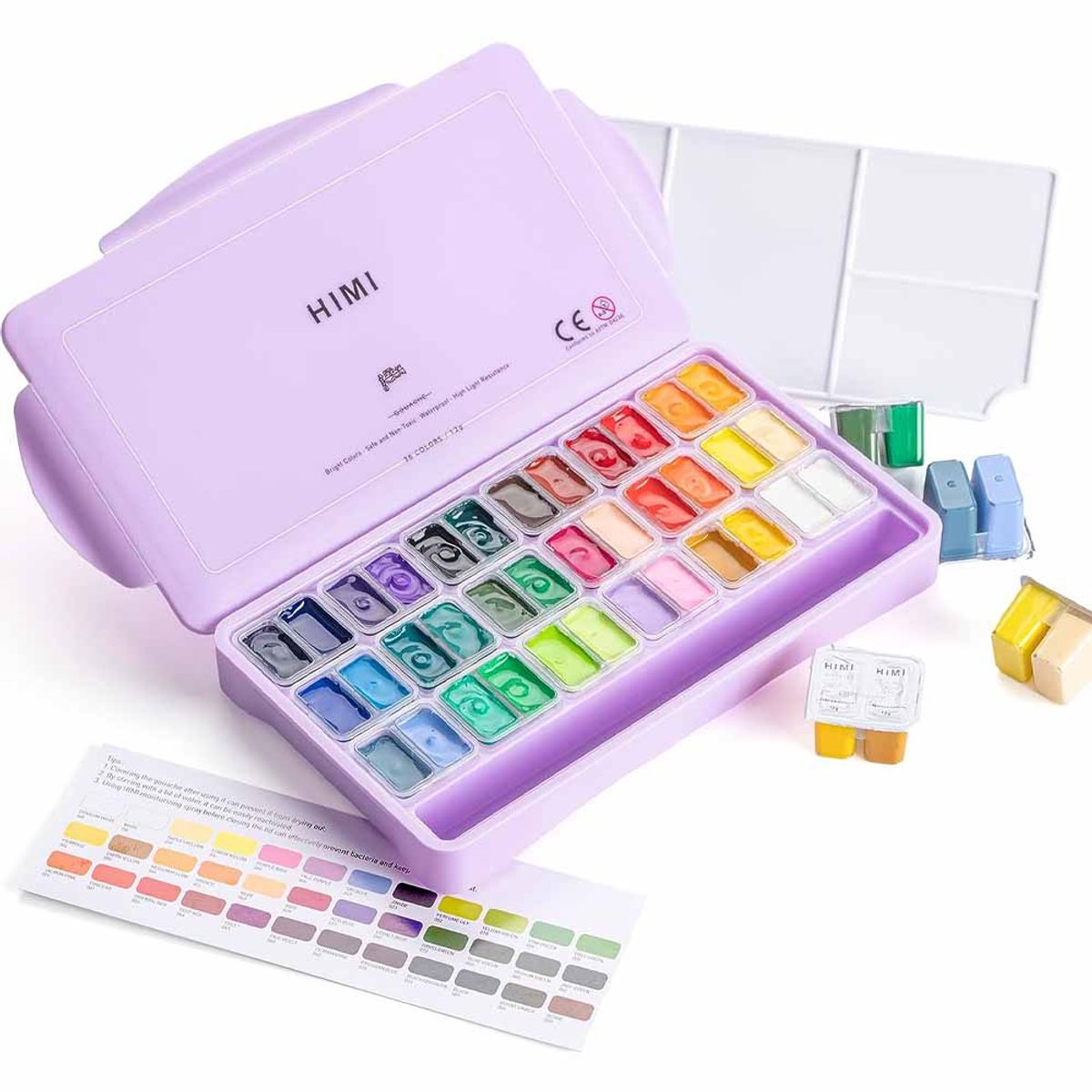 HIMI - Himi - Miya Set Gouache 36 Colores / 12gr