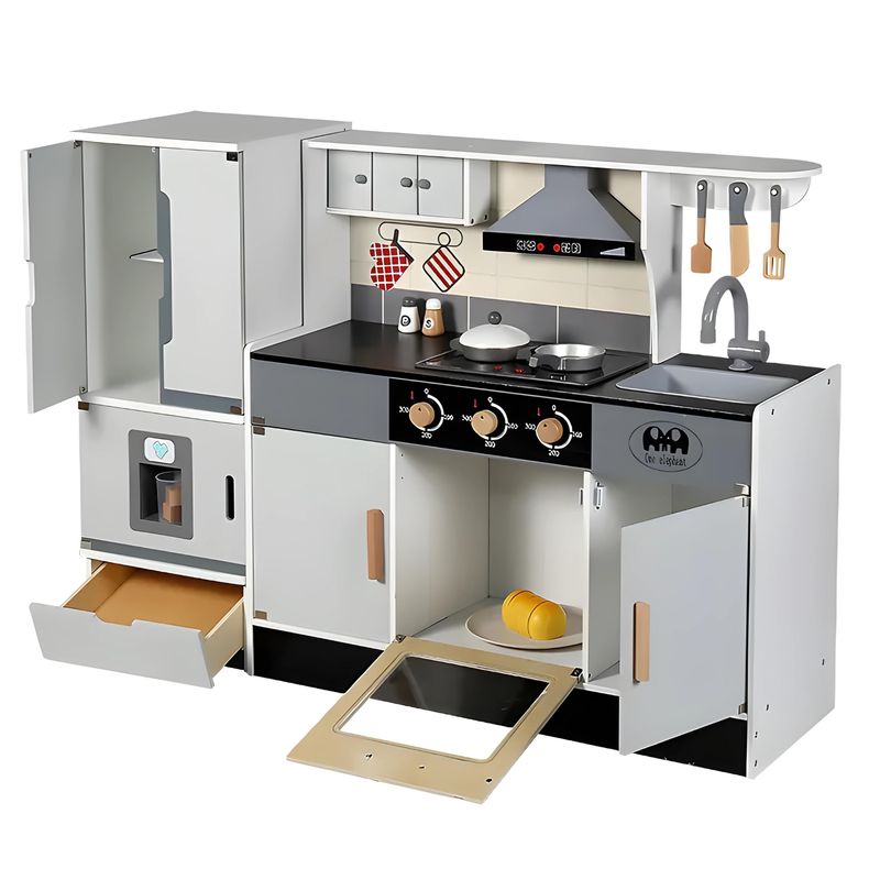 GENERICO - COCINA DE MADERA DIDÁCTICA COMBINADA TIPO C