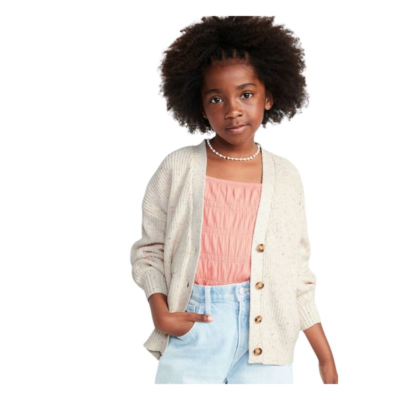 OLD NAVY - Chaleco Cocoon Blanco Niña OLD NAVY