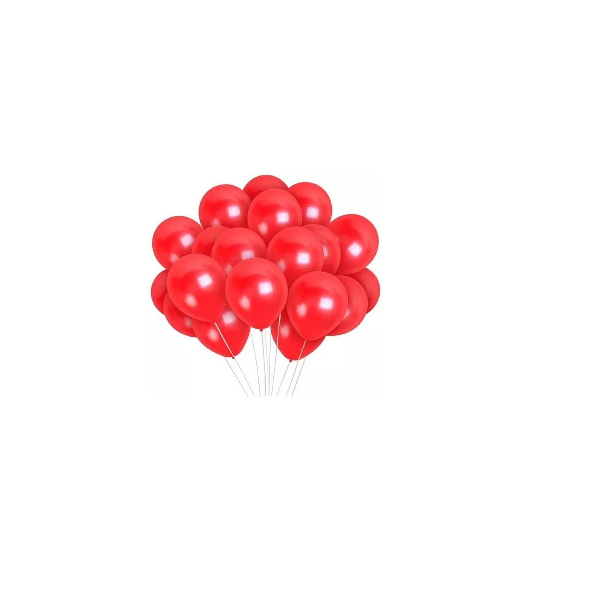 GENERICO - Set De 50 Globos Rojos / Medida 25 cm