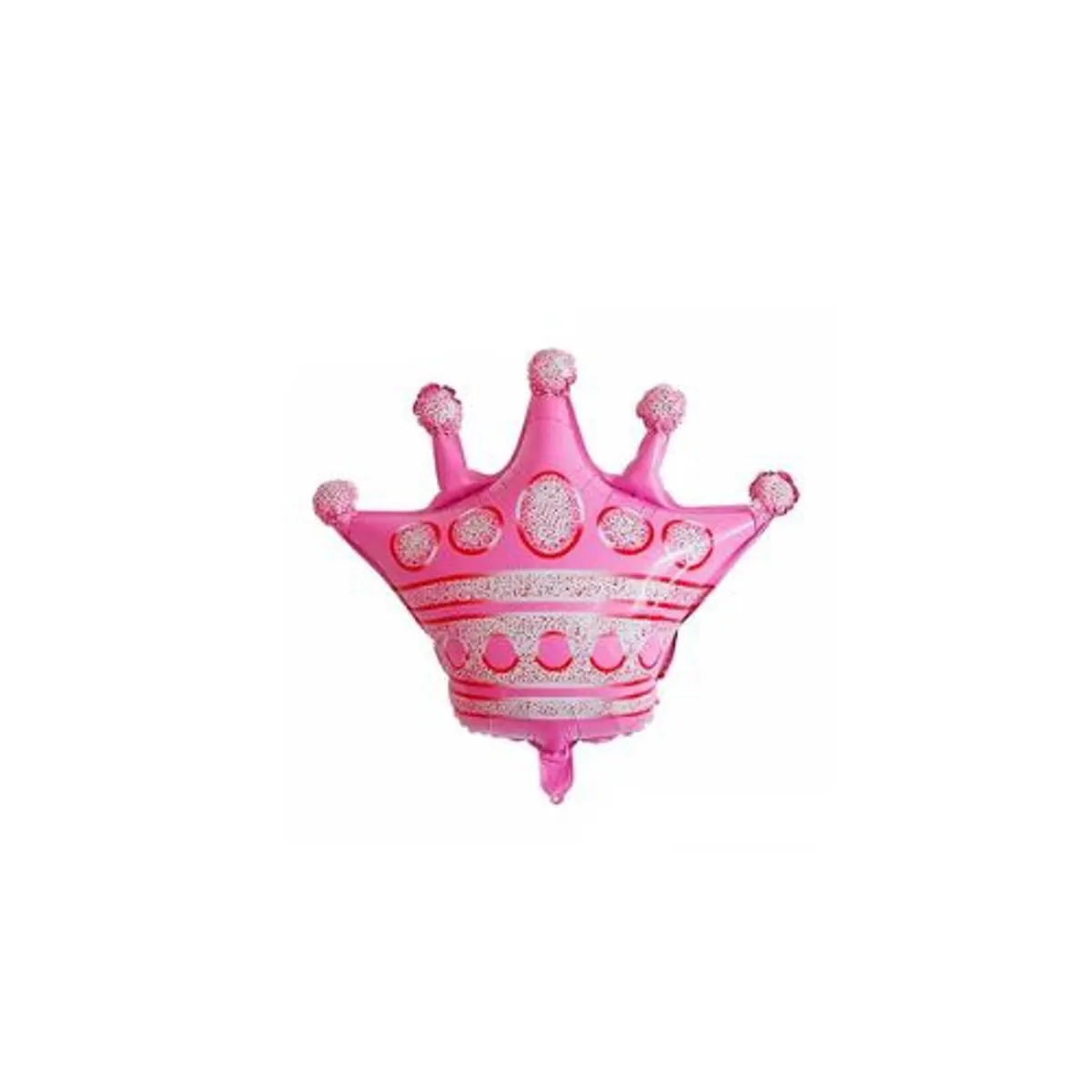 GENERICO - Globo Metalico Corona Rosa 76x75cm