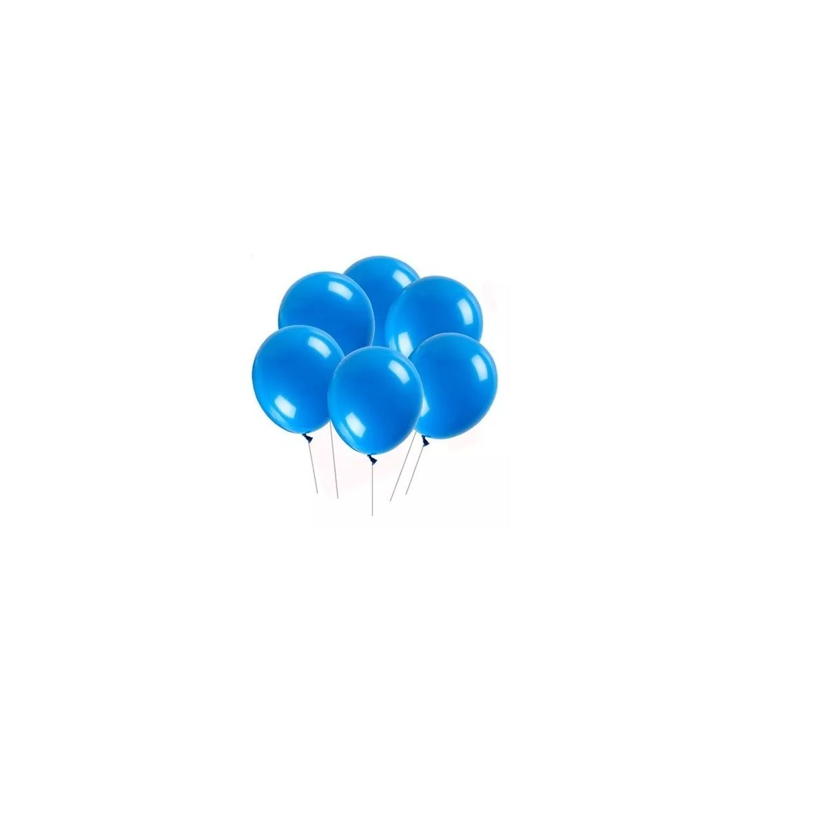 GENERICO - Set De 50 Globos Azules / Medida 25 cm