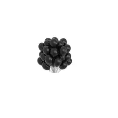 GENERICO - Set De 50 Globos Negros/ Medida 25 cm