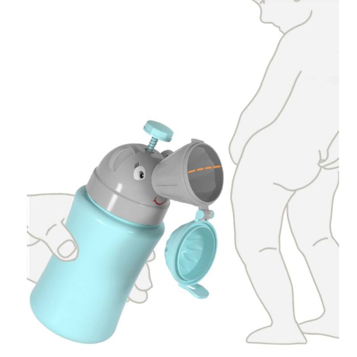 GENERICO - Urinario Baño Portatil Entrenador Viajes Para Niño AZUL