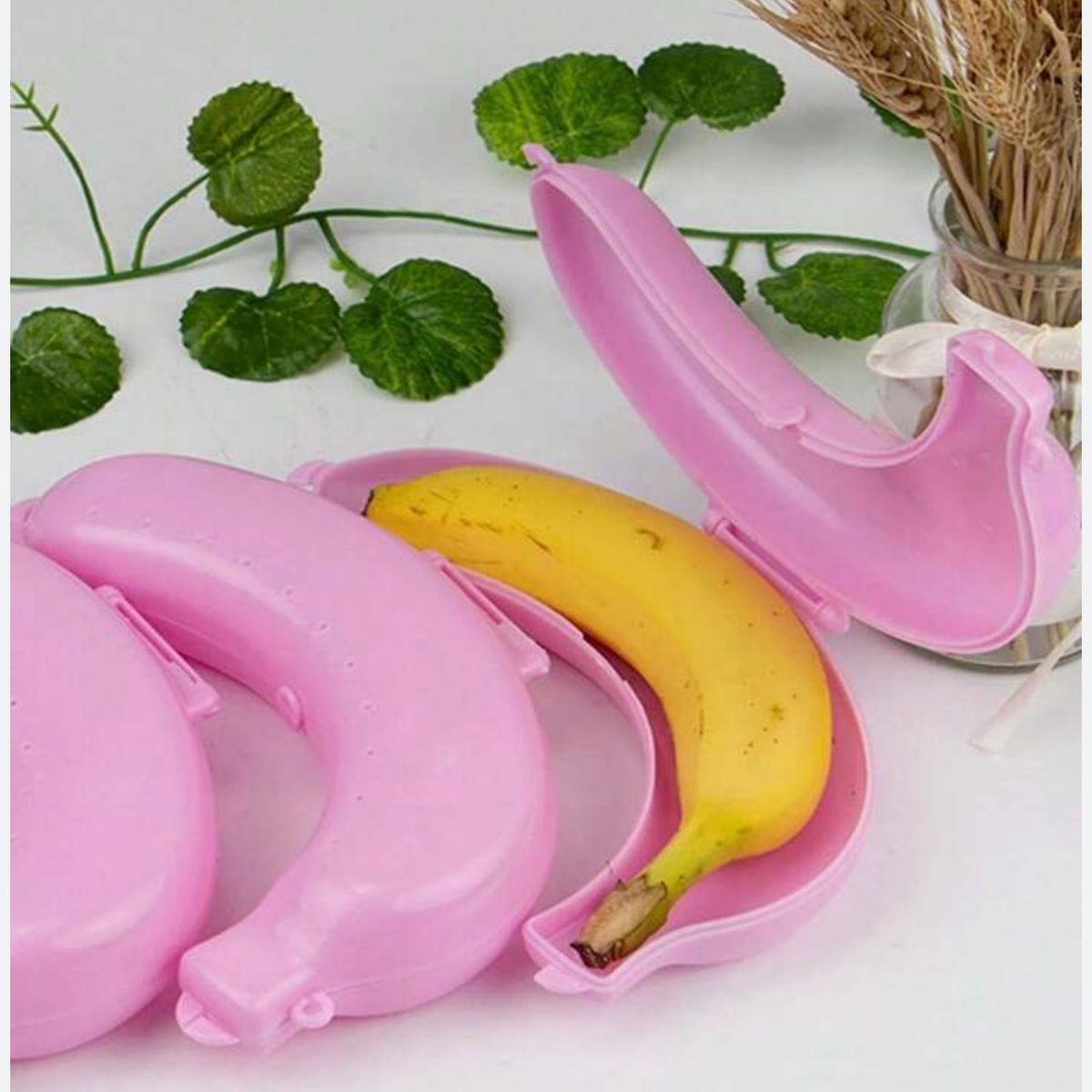 GENERICO - PORTA FRUTA BANANA ROSADO