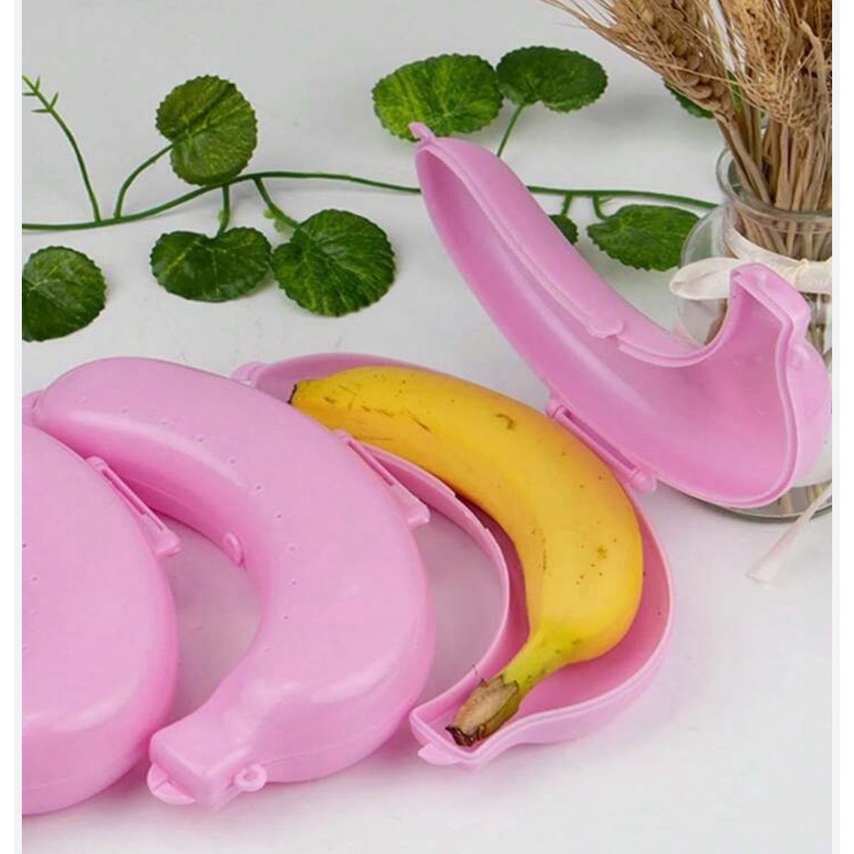 GENERICO - PORTA FRUTA BANANA ROSADO