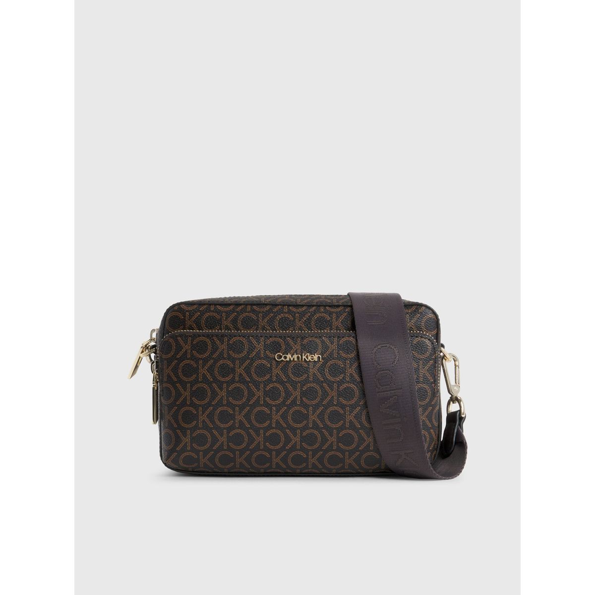 CALVIN KLEIN - Bandolera Ck Must Mono Café Calvin Klein