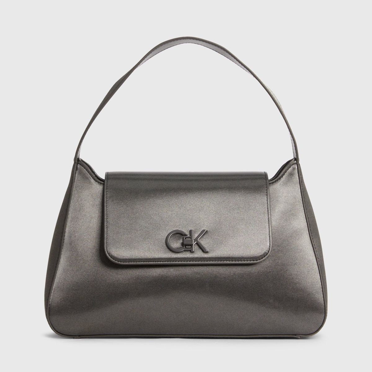 CALVIN KLEIN - Cartera Tote Re-Lock Md-Gunmetal Plateado Calvin Klein