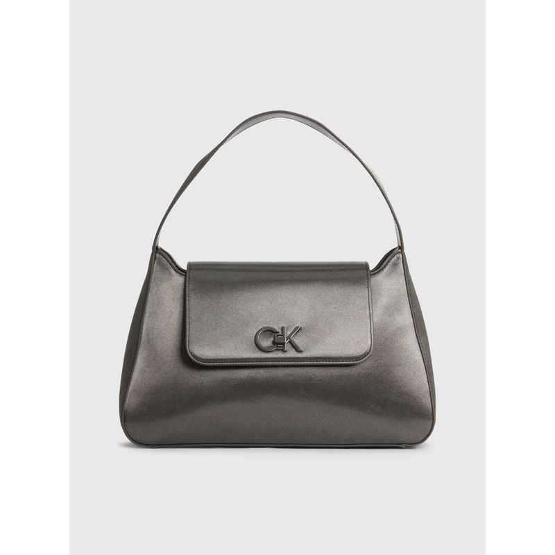 CALVIN KLEIN - Cartera Tote Re-Lock Md-Gunmetal Plateado Calvin Klein