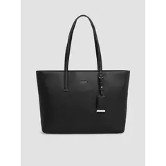 CALVIN KLEIN - Cartera Shopper Ck Must Md Negro