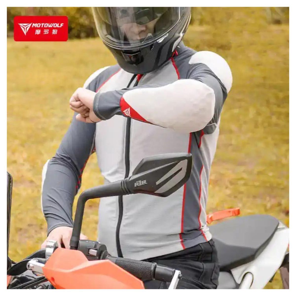 MOTOWOLF - Armadura Ajustada Chaqueta para motociclismo Motowolf 10MDL1031