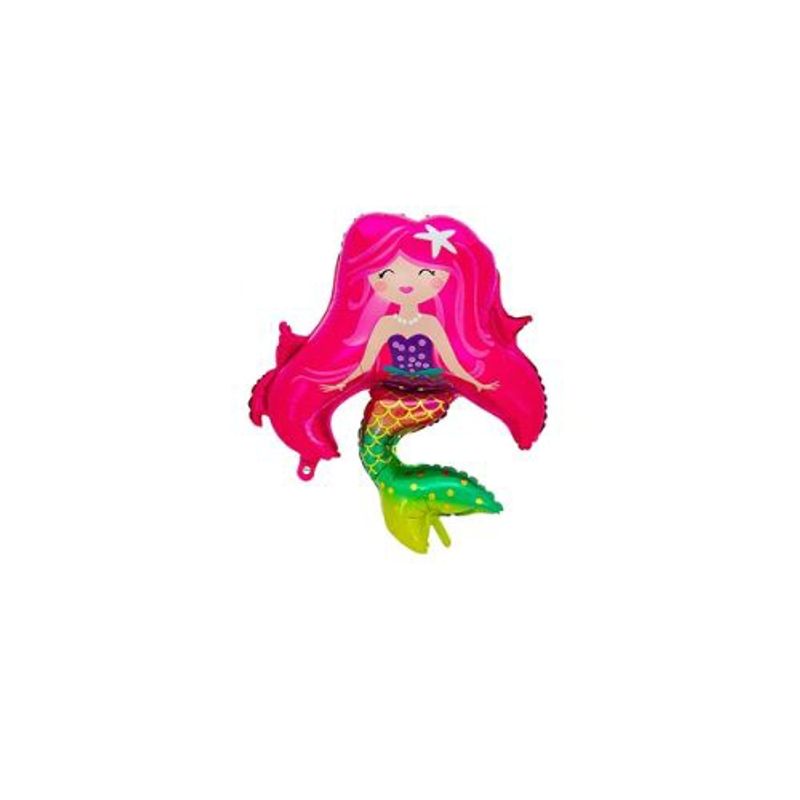 GENERICO - Globo Metalico Sirena 64x86cm