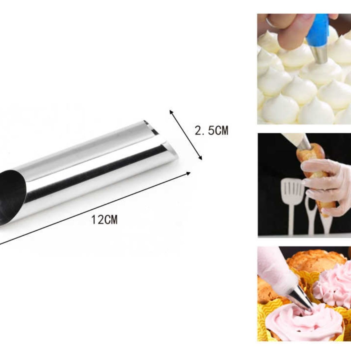 OEM - Set De 06 Moldes Para Hacer Canoli Redondo