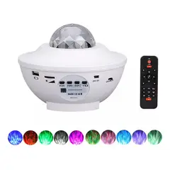 GENERICO - Proyector Estrellas Led Bluetooth Musica Lampara Dormitorio