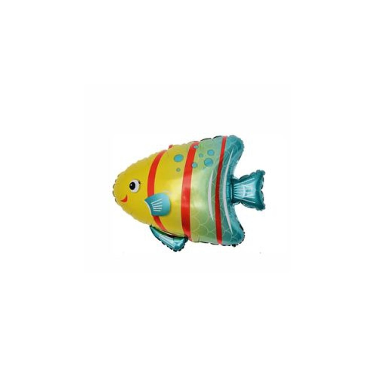 GENERICO - Globo Metalico Pez Burbuja 34X36 Cm
