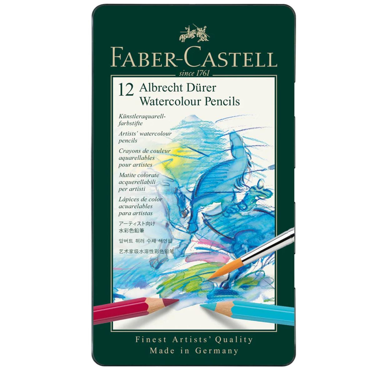 FABER-CASTELL - Estuche 12 Lápices Acuarelables Faber-Castell Albrecht Dürer