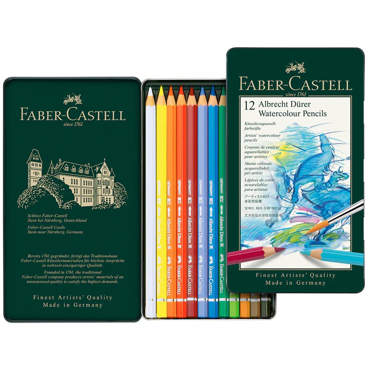 FABER-CASTELL - Estuche 12 Lápices Acuarelables Faber-Castell Albrecht Dürer