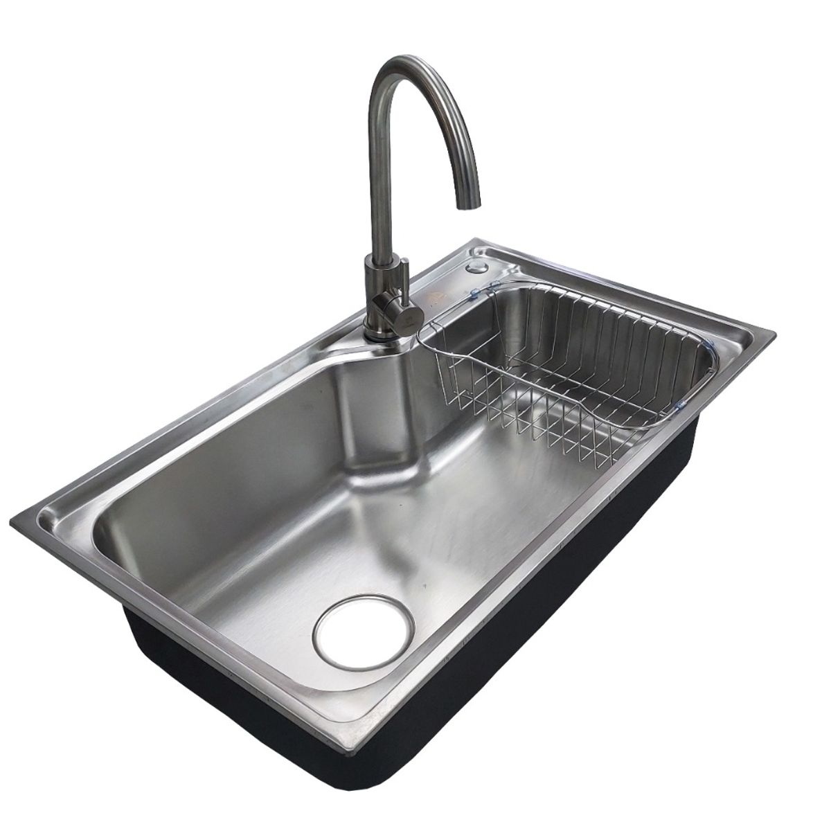 GENERICO - LAVAPLATOS 75x45 SOBRE CUBIERTA + GRIFERIA