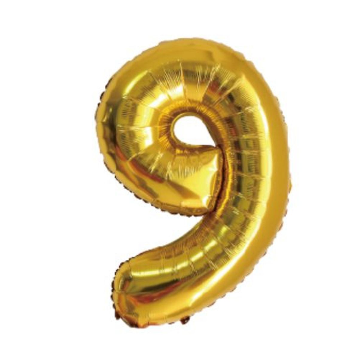 GENERICO - Globos Diseño Numero 9 Color Dorado 80 Cm