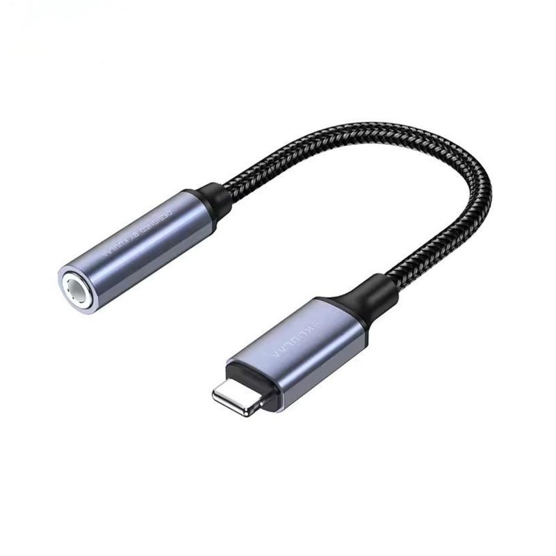 KUULAA - Adaptador de Audio Para iPhone 8 a 14 / Lightning A Jack 3.5/ Trenzado