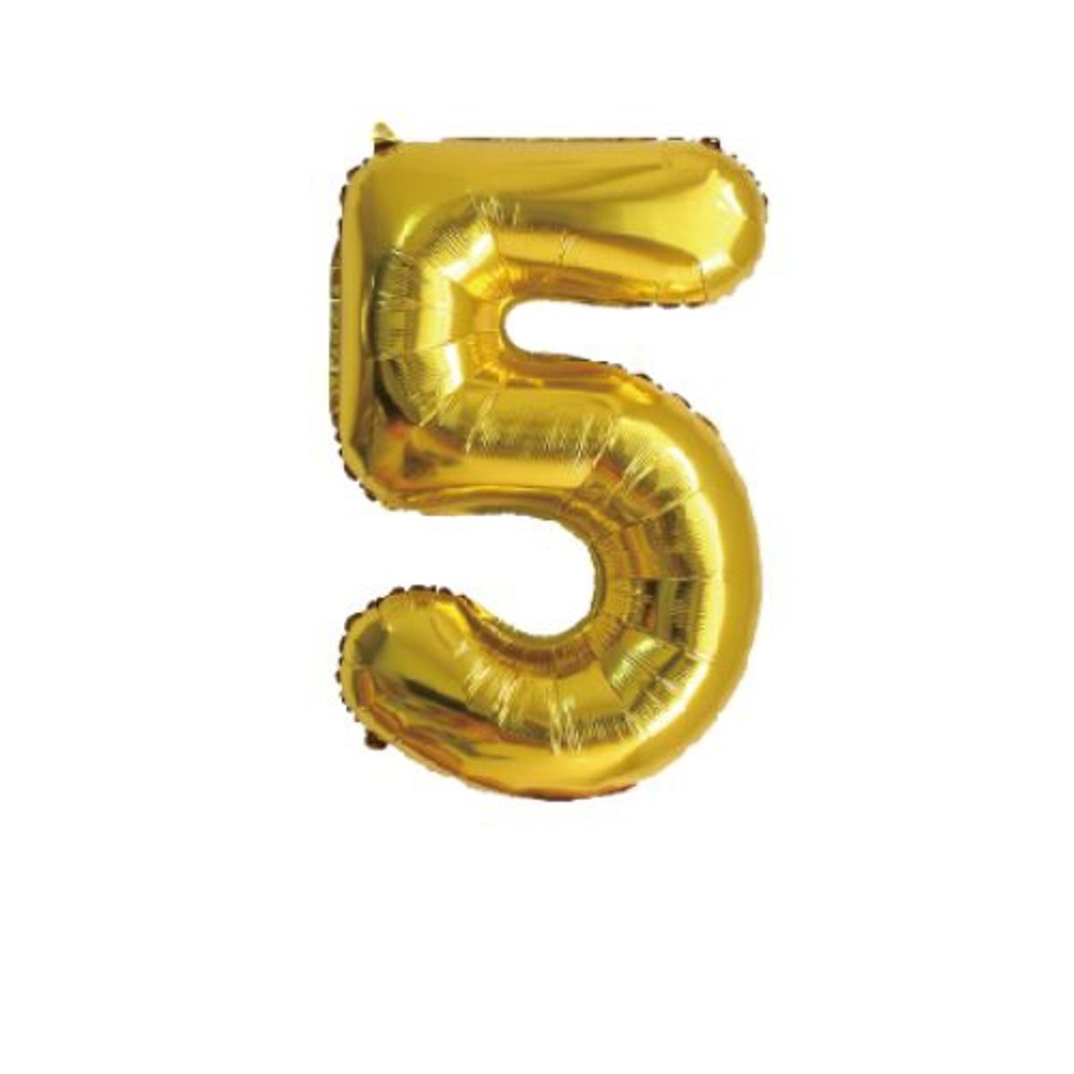 GENERICO - Globos Diseño Numero 5 Color Dorado 40 Cm
