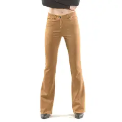 BOUS - Pantalón Retro Gamuza Camel