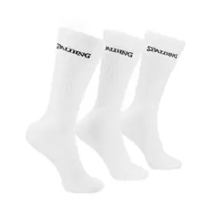 SPALDING - TRIPACK CALCETINES LARGOS 40-45 BLANCOS