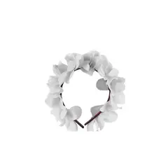 GENERICO - Cintillo Hawaiano Blanco 17cm