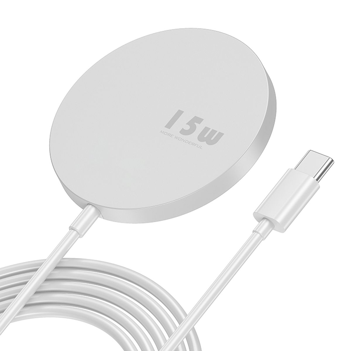 KUULAA - Cargador Inalámbrico Carga Rápida 15w Para iPhone 15 Pro Max 14 13 12