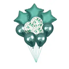 GENERICO - Globos Latex Diseño Estrella Redondo Turquesa