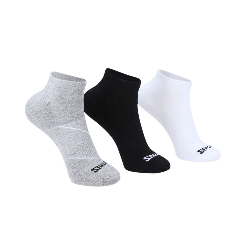 SPALDING - TRIPACK CALCETINES CORTOS 40-45 SPALDING BL-NE-GR