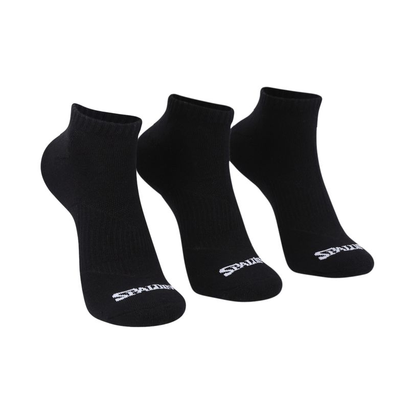 SPALDING - TRIPACK CALCETINES CORTO 40-45 SPALDING NEGRO