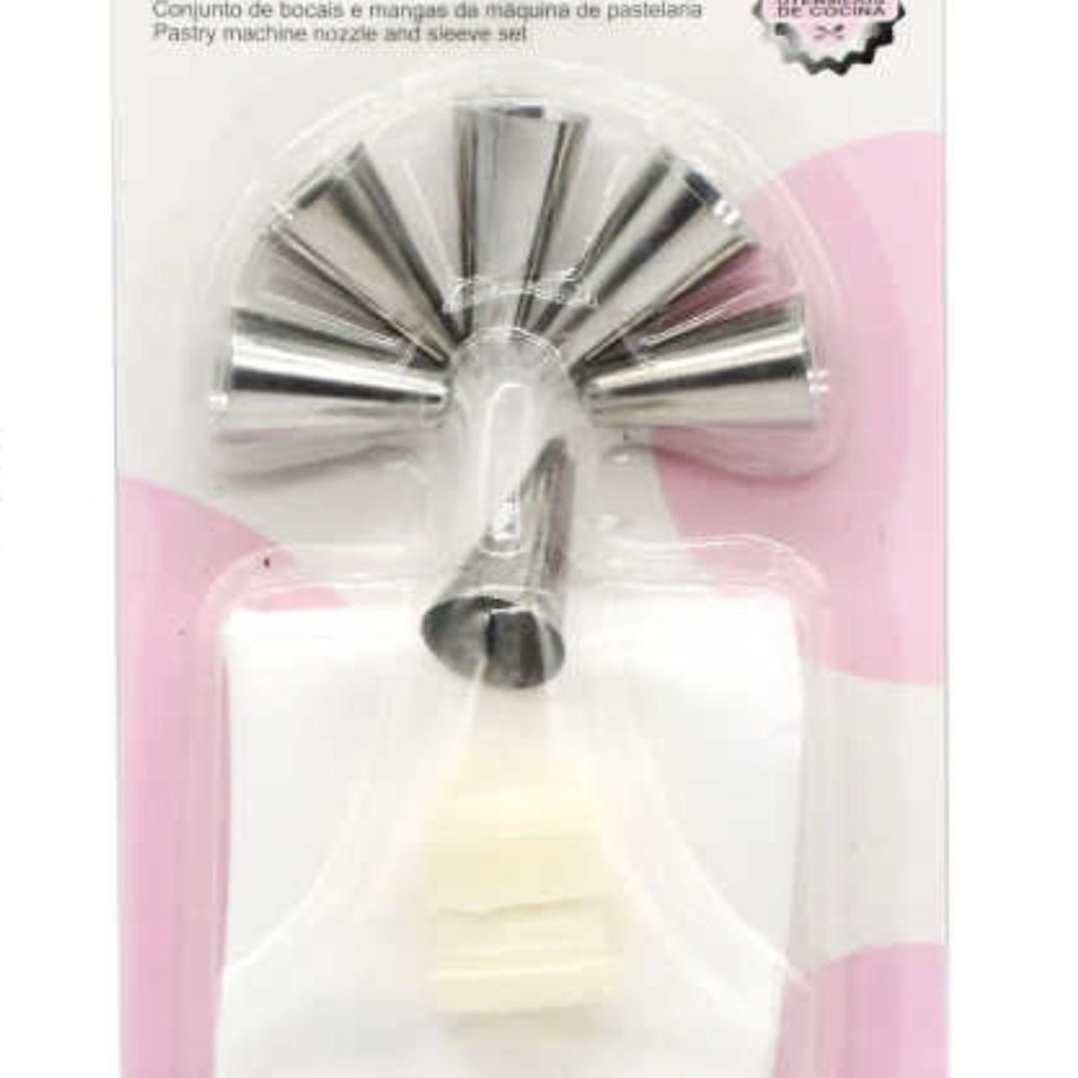 OEM - Juego De Boquillas Y Manga Pastelera 8 Piezas