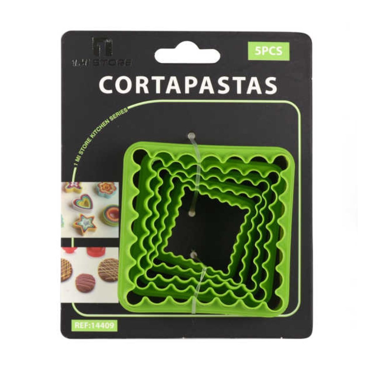 OEM - Set 10 Cortadores Cuadrado Rizado