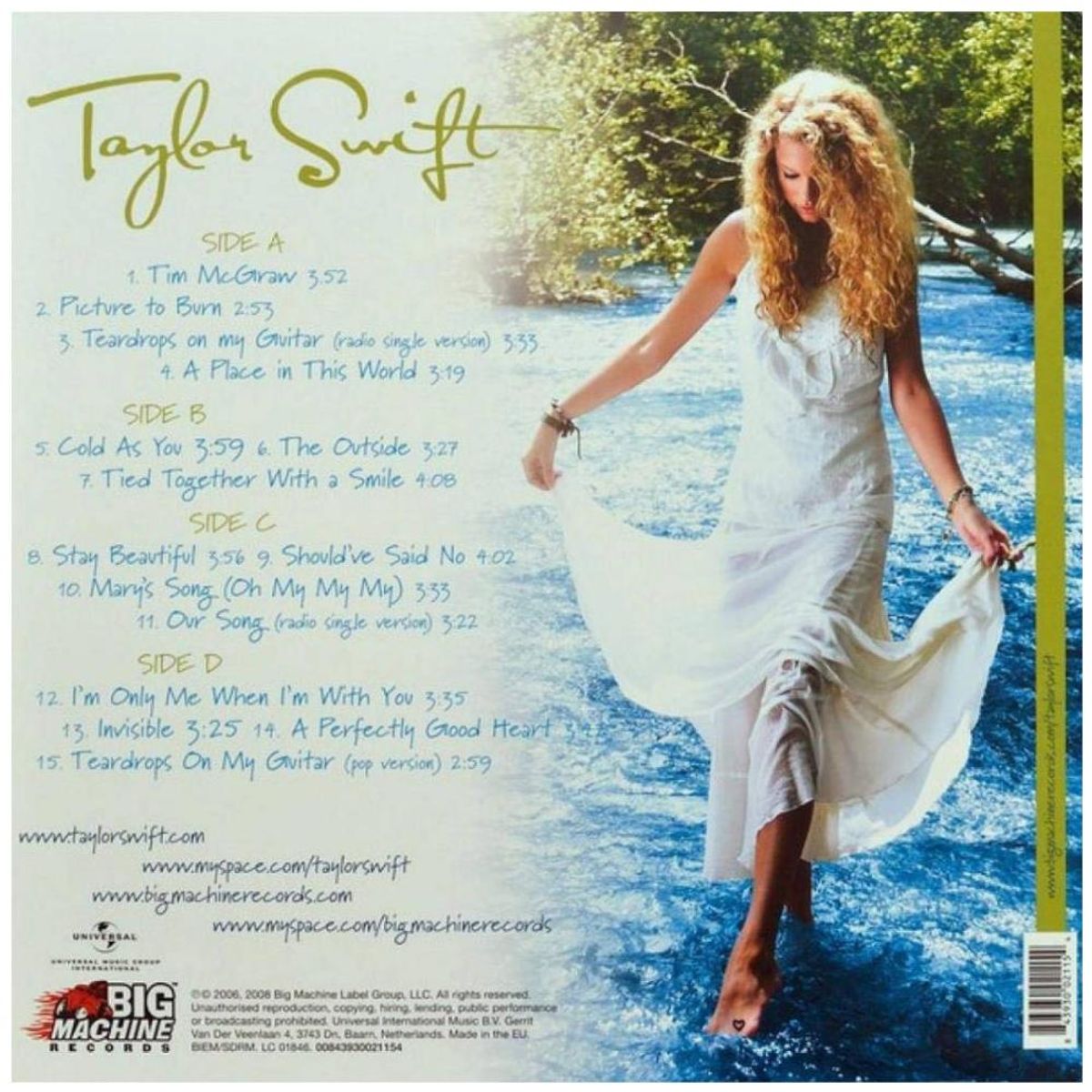 HITWAY MUSIC - TAYLOR SWIFT - TAYLOR SWIFT (2LP) - VINILO HITWAY MUSIC