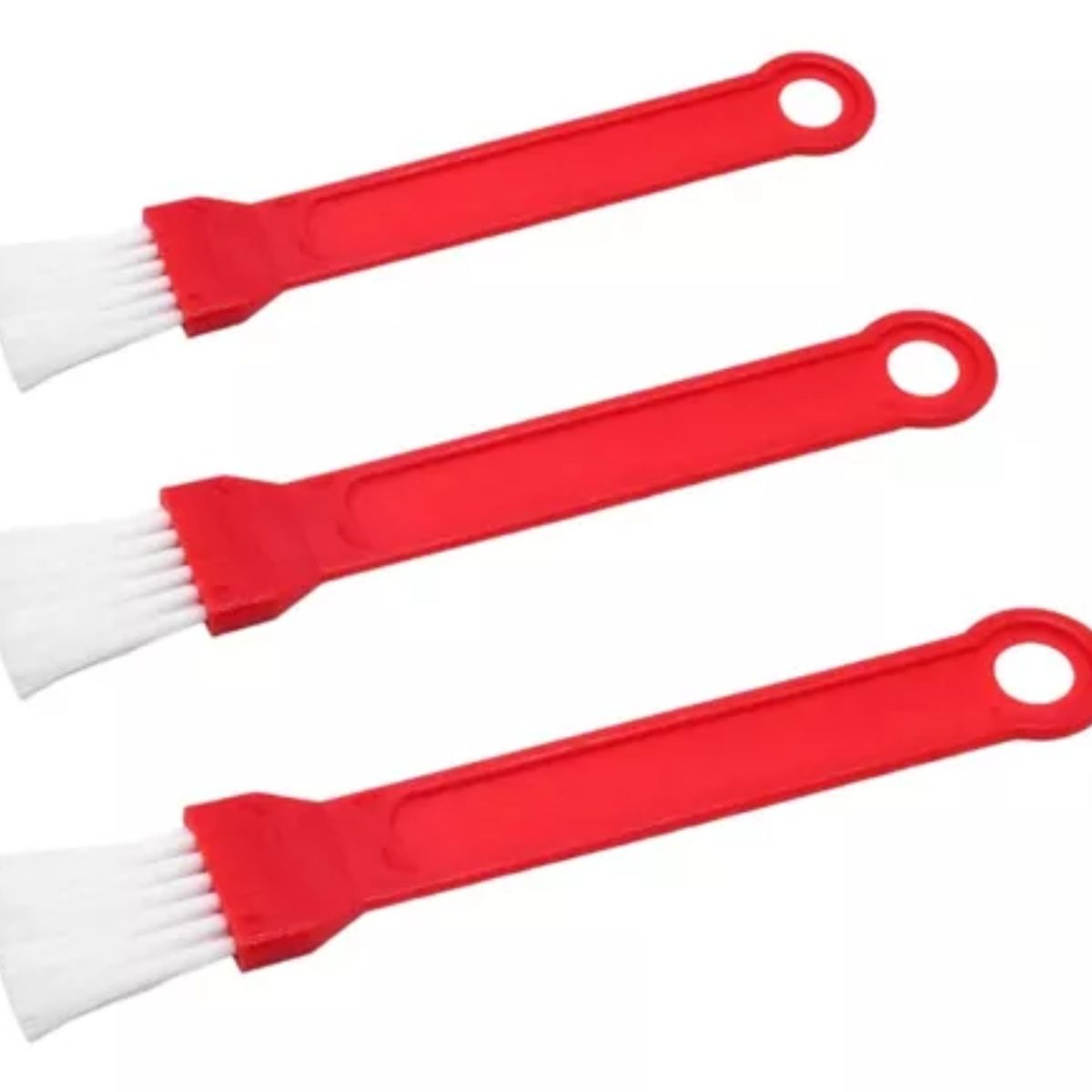 OEM - Set 3 Brochas De Cocina Y Repostería Rojo