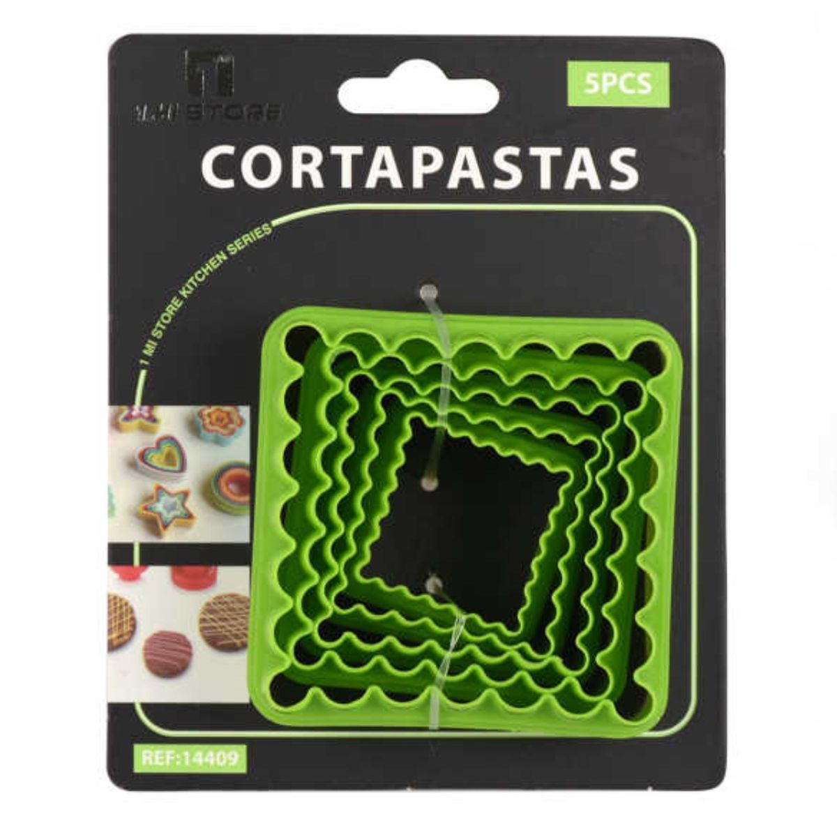 OEM - Set 10 Cortadores Cuadrado Rizado