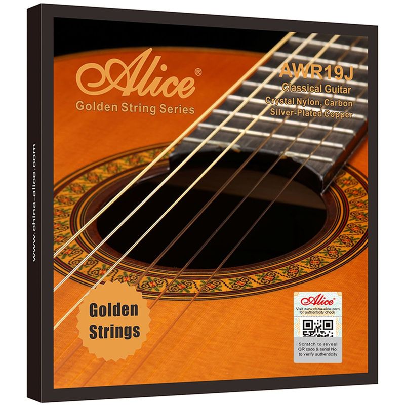 ALICE - Cuerdas Alice Awr19j-h Nylon Carb.cobre Oro Guit.clás.concto