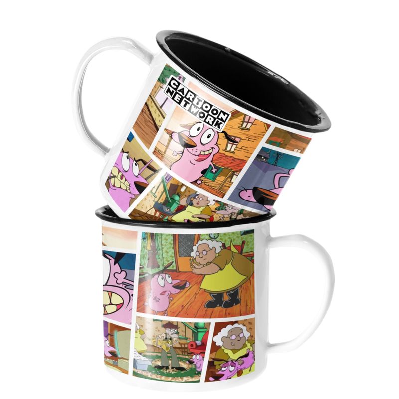 SM - Taza Enlozada Lechera Cartoon Network Coraje Perro Valiente SM