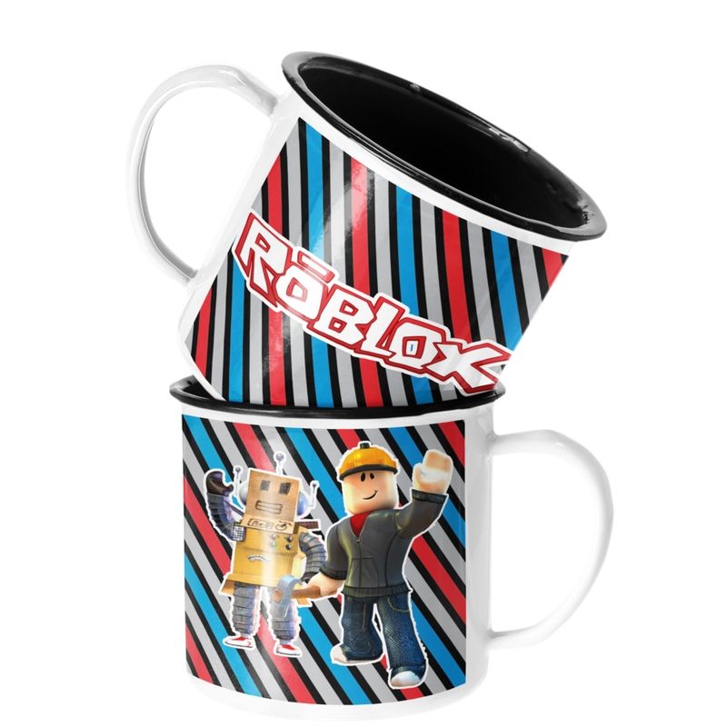 SM - Taza Enlozada Lechera Roblox Infantil Juego Builder y Robot SM