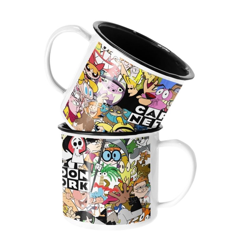 SM - Taza Enlozada Lechera Cartoon Network Monitos Animados SM
