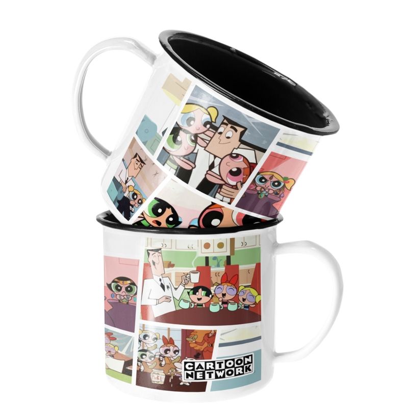 SM - Taza Enlozada Lechera Cartoon Network Chicas Superpoderosas SM