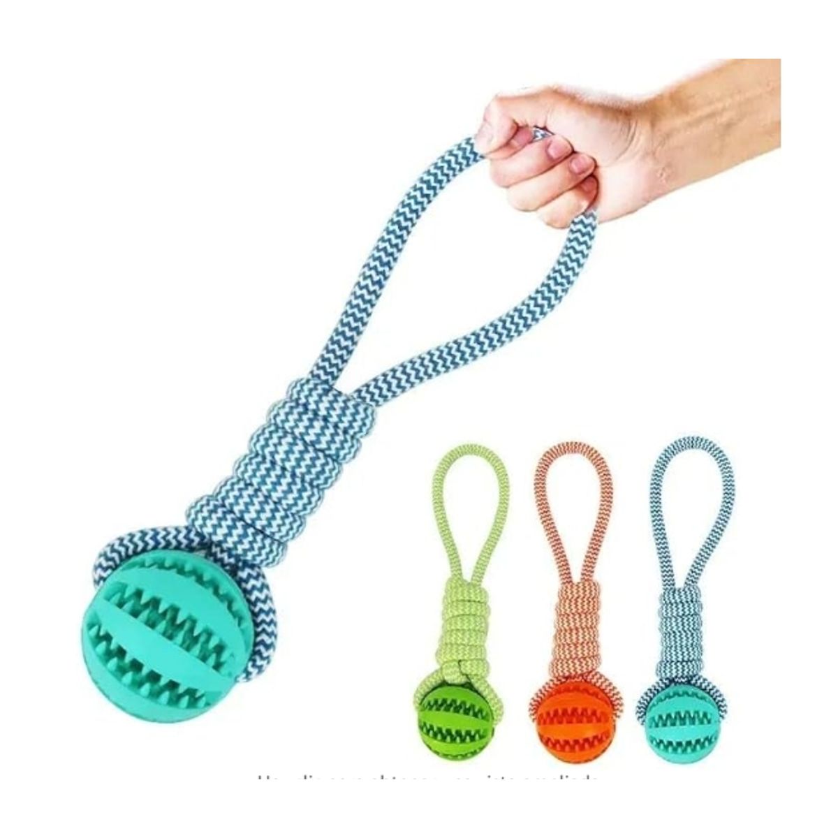 GENERICO - Juguete Cuerda Masticar Perro Lazo Pelota